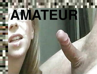 amatør, cumshot, compilation, skitten, facial