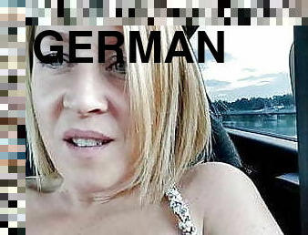 masturbation, en-plein-air, chatte-pussy, giclée, milf, allemand, lait