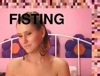 fisting, amatør, anal, webcam