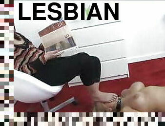 lesbisk, bdsm, slav, fötter, älskarinna, förnedring, dominans, femdom