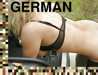 German Slut Wife Goes Dogging Sucks and Fucks Lucky Stranger