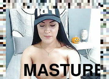 masturbation, latinska, webbkamera