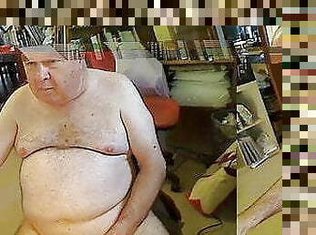 pai, gordo, masturbação, gay, punheta, bbw, webcam, avô-grandpa