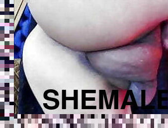 shemale, anal, stor-pikk, knulling-fucking