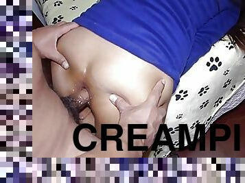 arsch, anal-sex, junge, latina, creampie, beule, fest-tight, vagina, brutal, demütigung