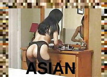 asiatique, papa, énorme, fellation, milf, ejaculation, pappounet, bite, sucer