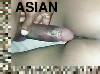 asiatique, anal, énorme-bite, gay, minet