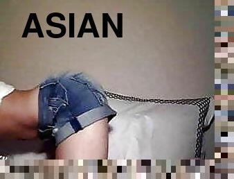 asiatisk, masturbation, leksak, samling, dildo