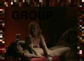 lesbisk, ældre-dato, klassisk, gruppesex-groupsex, retro, strømper