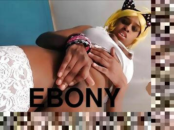 Ebony Black Teen Girl Squirt Young Pussy In Your Face POV 18