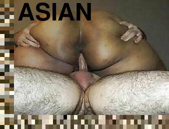 Asian BBW Needs Rent Money So She Rides Bareback For Cash