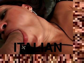 large tits Italian sheboy Likes It Hard