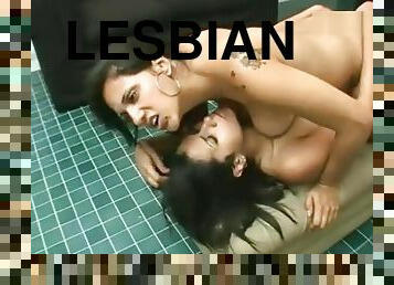 leszbikus, brazil, csókolózás, barna