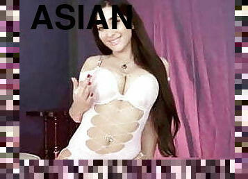 asiatique, masturbation, chatte-pussy, maigre, mature, ejaculation-sur-le-corps, branlette, secousses, ejaculation, serrée