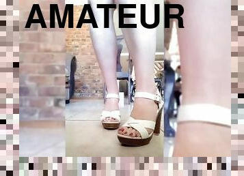 amateur, pieds, solo, orteils