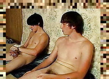 masturbation, maigre, amateur, énorme-bite, gay, secousses, ejaculation