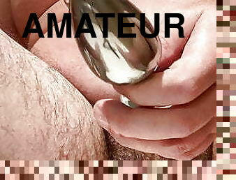 masturbação, orgasmo, amador, anal, tiro-ao-alvo, brinquedo, gay, americano, rabo, urso