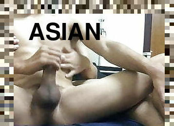 asiatisk, masturbation, smal, amatör, blandade-raser, gay, avrunkning, massage, sprut