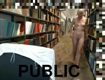 playing in the public library