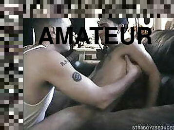 amateur, gay, chupando