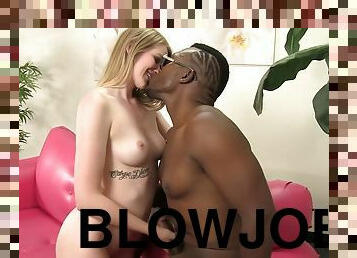 Blonde Teen Amatuer Interracial Blowjob