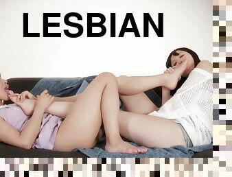 לסבית-lesbian, הארדקור, עבד, כפות-הרגליים, פטיש