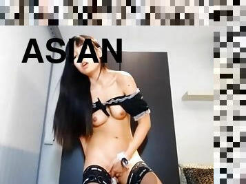 cute asian teen squirting with a vibrator - viewcamgirls,com