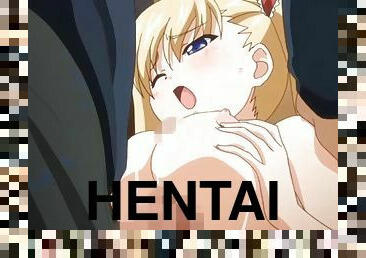 anal, fellation, hardcore, ejaculation-interne, blonde, hentai