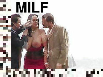 anal, milf, trekant, dubbel, penetrering