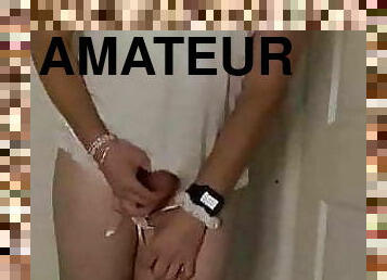 masturbação, transsexual, amador, transsexual-tranny, sozinho, tetas-pequenas