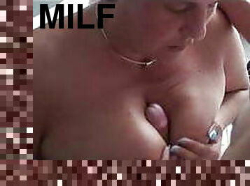 MILF fucked in the bathroom