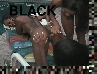 Three Black Dykes Have A Toy Party