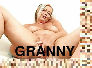 Granny-Slut April Thomas Is Masturbating Herself