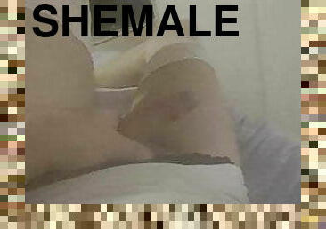 my sexy white stockings and my sexy white cum