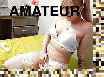 masturbation, orgasme, chatte-pussy, russe, amateur, ados, bas, colocataires, tatouage