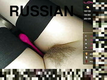 masturbacja, cipka, rosyjskie, pończochy, europejskie, euro, kamerka-internetowa