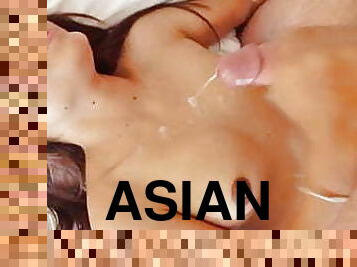 asiatique, gros-nichons, levrette, poilue, chatte-pussy, fellation, ejaculation-sur-le-corps, énorme-bite, hardcore, vagin