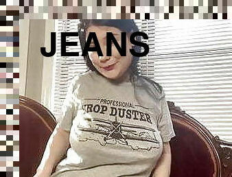 anal, fétiche, jeans