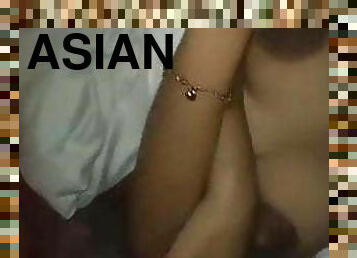 asian, matang, menghisap-zakar, arab, creampie, menelan, merangkap