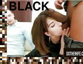 Cuck hubby views our pale white daughter take black seed