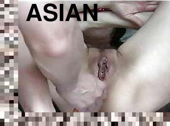 asiatique, anal, mature, maison, japonais, humiliation, seins-flasques