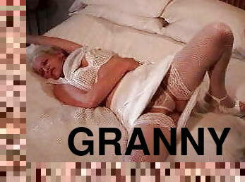 masturbation, collants, granny, milf, blonde, américaine, cougar