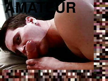 amateur, fellation, ejaculation-sur-le-corps, gay, maison, horny, chevauchement, sucer