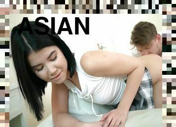 asiatisk, store-patter, anal, kæmpestor-pik, teenager, legetøj, pornostjerne, fingering, strømper, synsvinkel