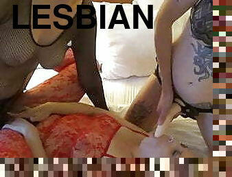 Lesbian Dirty talk and Strap On.