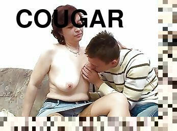 Horny Cougar Mom Seduce StepSon to Fuck when home Alone