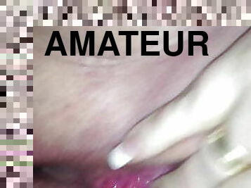 chatte-pussy, amateur, belle-femme-ronde, doigtage, petite-amie, chatte, humide