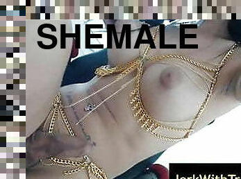 Damn Hot Colombian Shemale on Webcam Part 2 033059