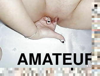 masturbation, orgasme, chatte-pussy, giclée, amateur, ados, maison, doigtage, gros-plan, humide