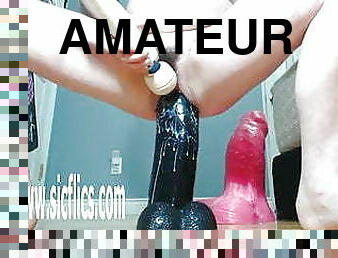 fisting, masturbācija-masturbation, orgasms, amatieris, māte, spēļmanta, dildo